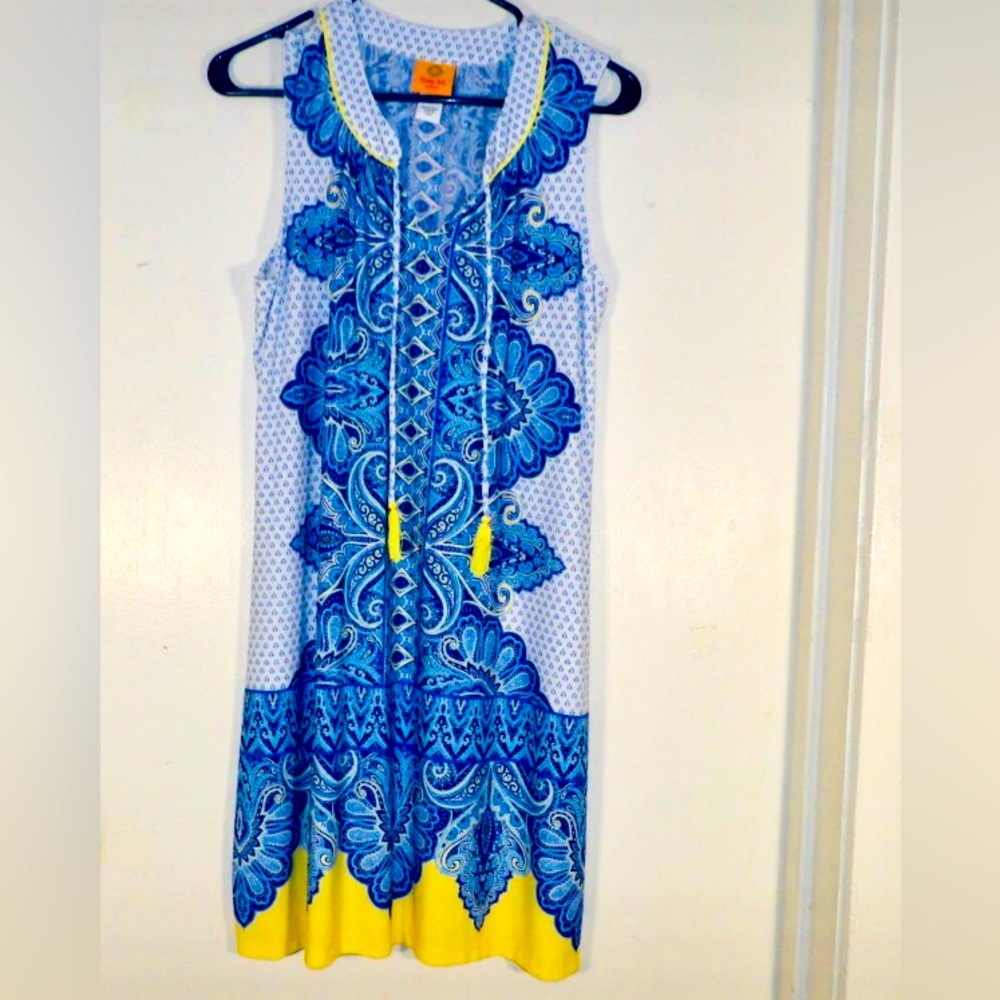 EUC Ruby Rd Boho Peasant Dress Sz PL